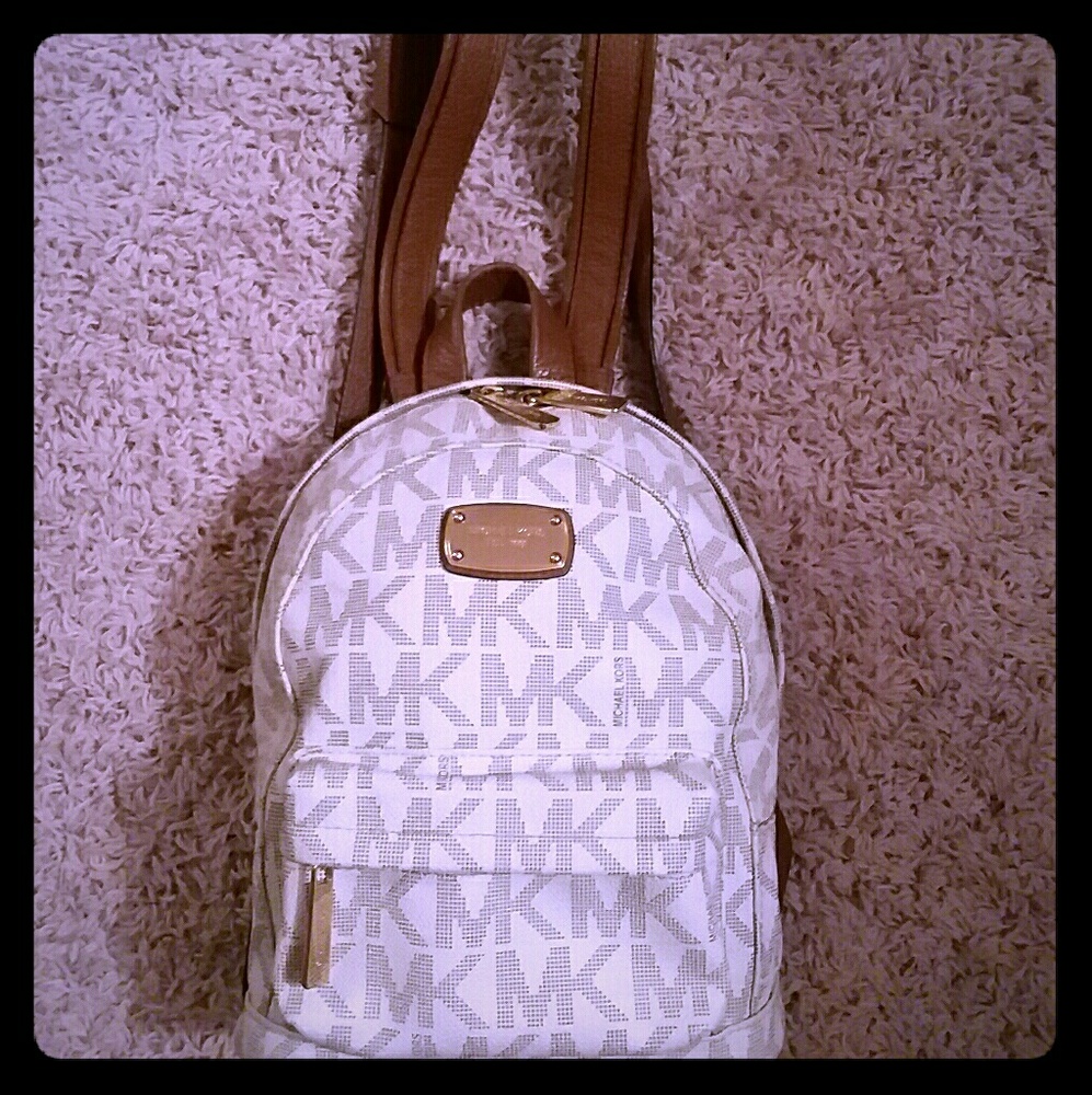 SOLD Michael Kors Jet Set Vanilla Mini Backpack